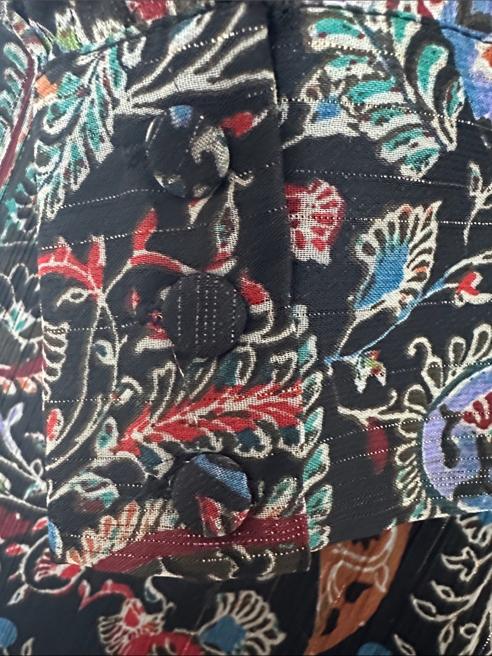 Aqua Black Multi Paisley Long-Sleeve Dress - Picture 4 of 4